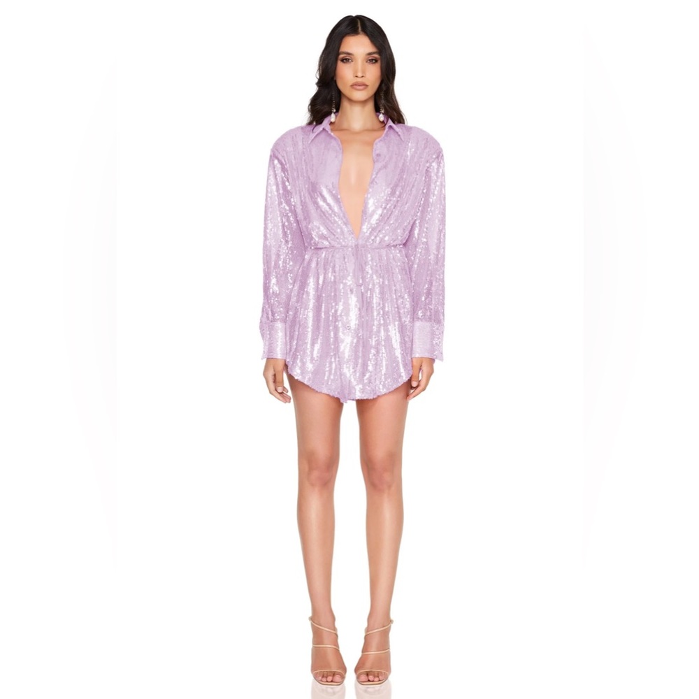 Nookie Oracle Shirt Dress in Lilac, NWT, Small
